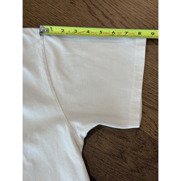 Anine Bing Lili Walk With Me Tee Women’s Size L Ivory Graphic Crew Neck Logo - Picture 11 of 12